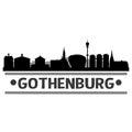 Gothenburg city Icon Vector Art Design Skyline Royalty Free Stock Photo