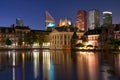 The skyline of the Hague City, den Haag, in the Netherlands Royalty Free Stock Photo