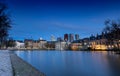 Skyline of The Hague - dutch government buildings and city