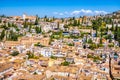 Skyline of Historic Granada, Spain Royalty Free Stock Photo