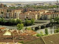 Skyline of the historical and medieval city of Salamanca, Spain Royalty Free Stock Photo