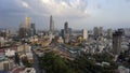 skyline of ho chi minh city at dusk