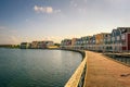 Skyline of Houten with famous Rainbow Houses in Netherlands Royalty Free Stock Photo