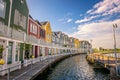 Skyline of Houten with famous Rainbow Houses in Netherlands Royalty Free Stock Photo