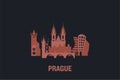 Prague art design concept.