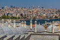 Skyline of Istanbul behind Suleymaniye Medresesi, Turk