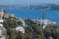 Panorma of Istanbul, seen from Galata Tower. Turkey