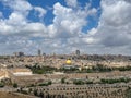 skyline of Jerusalem with al Aqsa mosque Royalty Free Stock Photo