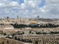 skyline of Jerusalem with al Aqsa mosque Royalty Free Stock Photo