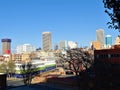 The skyline of Johannesburg near Maboneng Precinct