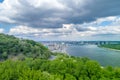 Skyline, Kiev city with beautiful sky