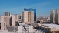 Skyline of Las Vegas strip - aerial view - LAS VEGAS-NEVADA, OCTOBER 11, 2017 Royalty Free Stock Photo