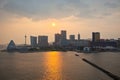 Skyline of Macao cityscape before sunset Royalty Free Stock Photo