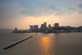 Skyline of Macao cityscape before sunset Royalty Free Stock Photo
