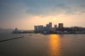 Skyline of Macao cityscape before sunset Royalty Free Stock Photo