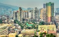 Skyline of Macau, a former Portuguese colony, now an autonomous territory in China Royalty Free Stock Photo