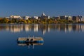 Skyline of Madison, Wisconsin Royalty Free Stock Photo