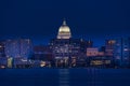 Skyline of Madison, Wisconsin Royalty Free Stock Photo