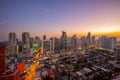 Skyline of makati in manila, philippines Royalty Free Stock Photo