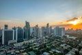 Skyline of makati in manila, philippines Royalty Free Stock Photo