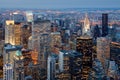 Skyline Manhattan sunset from Empire State