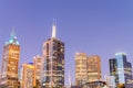 Skyline of Melbourne at dusk time, Australia Royalty Free Stock Photo