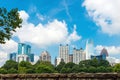 Skyline of midtown Atlanta, Georgia Royalty Free Stock Photo