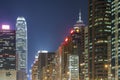 Skyline of midtown of Hong Kong city