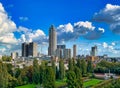 skyline of modern Rotterdam Royalty Free Stock Photo