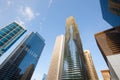 Skyline of modern skyscrapers at downtown Chicago