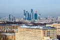 Skyline Moscow, Russia Royalty Free Stock Photo