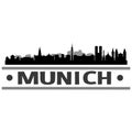 Munich Skyline City Icon Vector Art Design Royalty Free Stock Photo