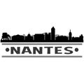 Nantes city Icon Vector Art Design Skyline