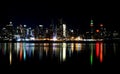 Skyline of New York City at night Royalty Free Stock Photo