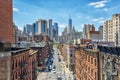The skyline of New York City, United States Royalty Free Stock Photo
