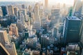 Skyline of New York with the Empire State Building, Manhattan, USA Royalty Free Stock Photo