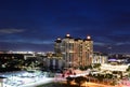 Skyline at Night in Downtown West Palm Beach, Florida Royalty Free Stock Photo