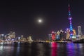 Skyline at night, Shanghai, China, Asia 7 Royalty Free Stock Photo