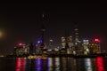 Skyline at night, Shanghai, China, Asia Royalty Free Stock Photo