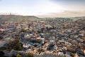 Skyline of the Old City in Jerusalem from north, Israel. Royalty Free Stock Photo