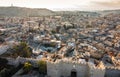 Skyline of the Old City in Jerusalem from north, Israel. Royalty Free Stock Photo