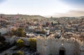 Skyline of the Old City in Jerusalem from north, Israel. Royalty Free Stock Photo