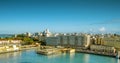 Skyline of old San Juan, Puerto Rico Royalty Free Stock Photo