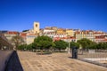 Skyline of the old town, Alfama district in Lisbon, old houses, narrow streets historic old town Portugal Royalty Free Stock Photo