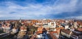 Skyline of old town of Erfurt, Germany