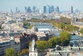 Skyline of Paris city towards La Defense district, France Royalty Free Stock Photo