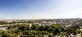 Skyline of Paris from la tour Eiffel Royalty Free Stock Photo