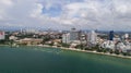 Skyline of Pattaya from aerial view, Pattaya city, Chonburi