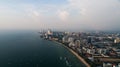 Skyline of Pattaya from aerial view, Pattaya city, Chonburi