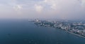 Skyline of Pattaya from aerial view, Pattaya city, Chonburi